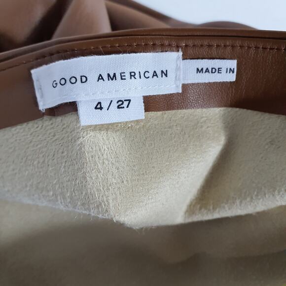 Good American Better Than Leather Miniskirt Size 4 - Picture 4 of 4